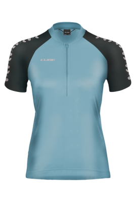 Cube ATX WS Half Zip CMPT S/S - maglia ciclismo - donna